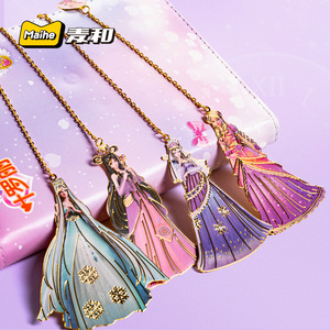 网红叶罗丽金属镂空书签少女儿童小学生高档精致卡通可爱动漫礼物