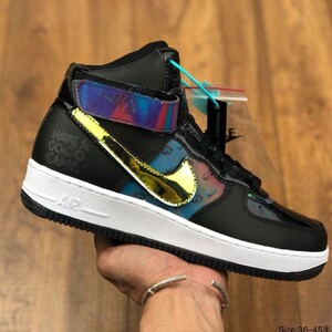 af1 highgood game空军一号高帮英雄联盟电玩黑炫彩镭射