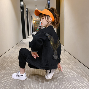 炸街女童套装秋装洋气网红女大童时髦潮牌儿童霸气潮童装秋季衣服