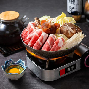 商用日式寿喜锅卡式炉明火加热汤锅日式餐厅自助寿喜烧雪花锅锅具