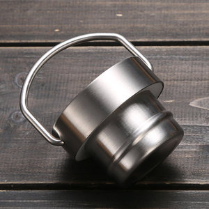 莱诺不锈钢运动水壶保温杯单双层适用大口不锈钢杯盖环保竹盖