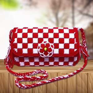 十字绣斜挎包包自己绣来图定制抖同款简单新款背包手工十字绣小