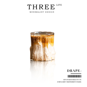 Tlife·Drape·杯具咖啡杯澳白杯简约复古耐高温透明玻璃杯 |垂纹