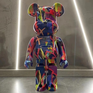 暴力熊积木熊bearbrick kaws tokyo联名潮牌公仔手办客厅大摆件