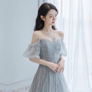 抹胸裙女礼服主持人