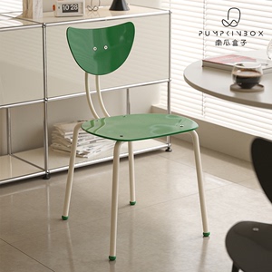 中古餐椅现代简约家用奶油风靠背书桌椅网红创意咖啡厅奶茶店椅子