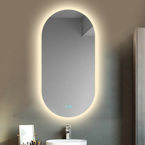 智能镜浴室镜带灯卫生间镜子长条椭圆形壁挂除雾梳妆挂墙式化妆镜