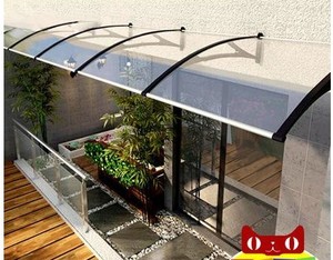 遮阳伞阳台钢化窗户雨棚透明遮阳板车罩全封闭庭院商铺纤维防雨布