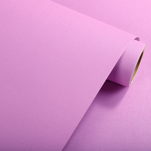 深玫红粉色少女卧室ins纯色墙纸自粘墙贴壁纸幼儿园马卡龙即时贴