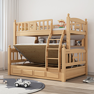 2022新款榻榻米榉木上下床铺全实木加粗加厚子母床大人成人高低床