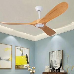 变频实木复古家用客厅吊扇风扇静音无灯不带灯大尺寸遥控60/64寸