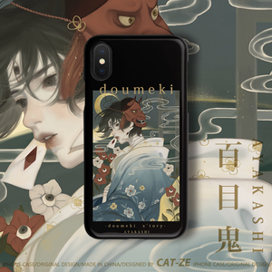 猫泽之岛原创设计多目鬼苹果x华为手机壳iphone11/xr/max/8p软壳