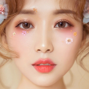 花贴脸部蝴蝶贴脸拍照创意妆彩妆 脸部贴脸上贴花干花贴脸花瓣妆