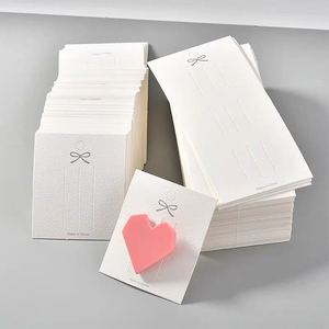 发夹独立包装卡纸白色简约可挂方卡吊牌纸胸针饰品卡片