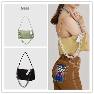 nieeh包 jennie同款腋下包 亚克力链条单肩黑色包正品代购包包女