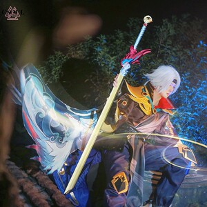 王者农药cos服曜fmvp云鹰飞将cospaly男装动漫套装定制古装假发男