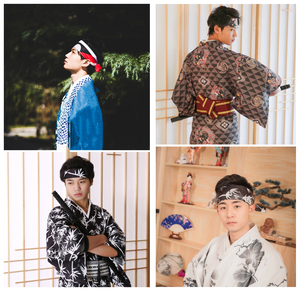 日式头巾帽手腕巾剑道头巾 江户和风 日式料理店头巾运动束发带