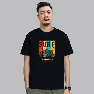 国潮余文乐同款t恤短袖男ins潮牌潮流圆领休闲大码纯棉男装上衣服