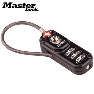 MasterLock玛斯特行李箱密码锁4674 TSA出国旅行海关锁学生背包锁