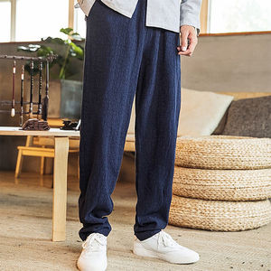 休闲亚麻男裤冬