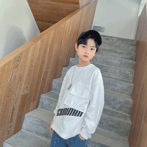 丹尼熊官方正品两个小朋友旗舰童装男童卫衣春秋装2022新款春季中