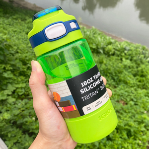 igloo易酷乐儿童水杯绿色夏季男孩幼儿园上学专用杯子tritan材质