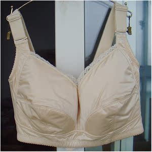 75e100ce外贸法国大码薄海绵内衣光面文胸蕾丝边性感简约大罩杯14人