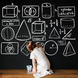 几何图案墙贴纸 初中小学高中数理化贴纸 几何数学班级布置贴纸