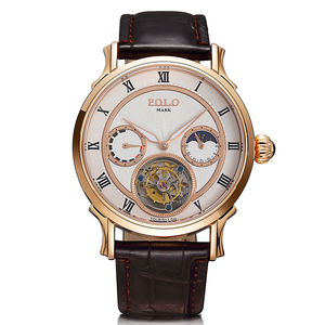 保罗马克polo mark手表男士机械表精钢全自动防水陀飞轮p3265a