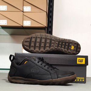 cat卡特男士真皮户外工装鞋防滑橡胶底旅行鞋徒步鞋春季新款板鞋