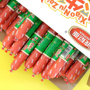 波尼亚小牛仔火腿肠鸡肉香肠红肠泡面伴侣儿童休闲零食肉食品整箱