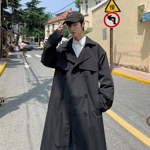 谢尔比教父外套德式战壕风衣男巴尔马肯中长款大衣秋季肯辛顿文职