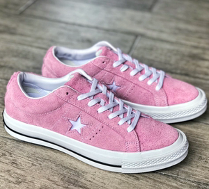 匡威one star木村一星系列经典款粉色男女同款低帮硫化情侣鞋板鞋