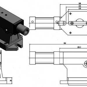 数控分度头气动尾座 第四轴125135气动尾座加工中心尾座车床o