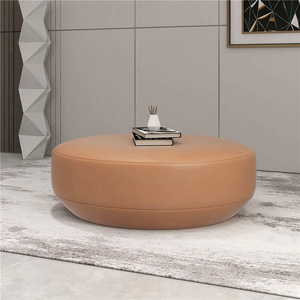 000人付款淘宝意式简约真皮换鞋凳服装店衣帽间凳子椭圆形沙发凳欧式