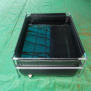 小型帆布鱼池加厚带双层支架锦鲤养鱼缸院子防水布水池户外养鱼池