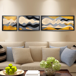 三联壁画艺术抽象油画