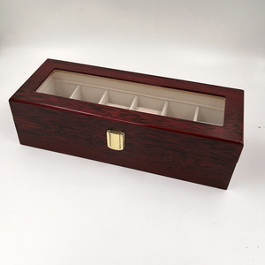 烤漆手表盒木盒手表箱收纳盒 放腕表的6格首饰展示盒收藏木质盒子