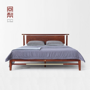 阅梨 原创设计 简美床 非洲花梨木 黄铜件 简约 卧室