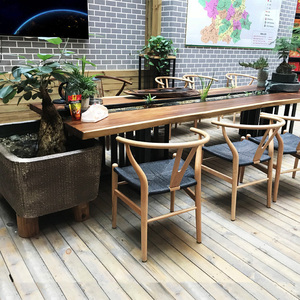 小桥流水茶桌茶台养鱼循环新中式禅意实木茶桌椅组合景观功夫茶几