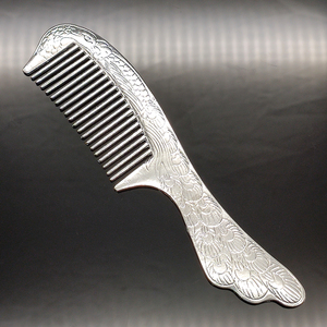 银梳子银之梳镀银发梳子母亲节礼物妇女养生梳子礼盒活动会销礼品