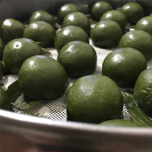 艾草青团豆沙蛋黄肉松清明果糯米团子广德特产糕点蒿子粑粑