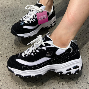 现货包邮skechers斯凯奇女鞋二代黑白经典款熊猫鞋12241/66666179