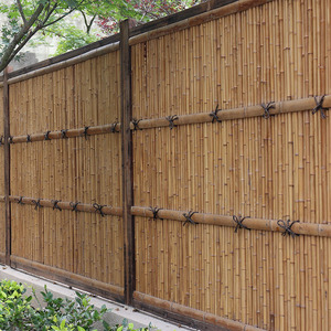 竹篱笆栅栏围栏日式户外花园防腐庭院民宿装饰竹墙阳台竹编老竹子