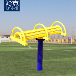 伸腰背架下腰训练器室外健身器材路径户外老年人锻炼公共设施广场