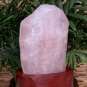 桃花色天然粉水晶球原石摆件半宝石原矿卧室办公室办公桌客厅桌面