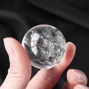 纳善阁 白水晶球七星阵白色水晶原石圆球家居装饰工艺品摆件 普通