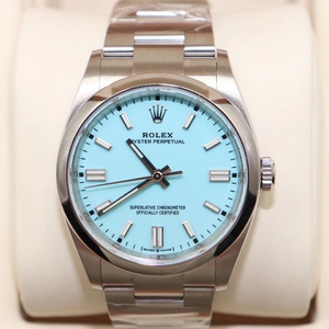 瑞士劳力士rolex蚝式恒动36mm蒂凡尼蓝夜光天文台自动机械手表