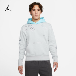 耐克/nike jordan男子运动休闲威少腰果花印花卫衣do2504-097-235