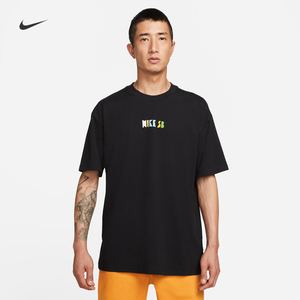 耐克/nike sb男子运动休闲印花圆领滑板短袖t恤dq1859-010-100